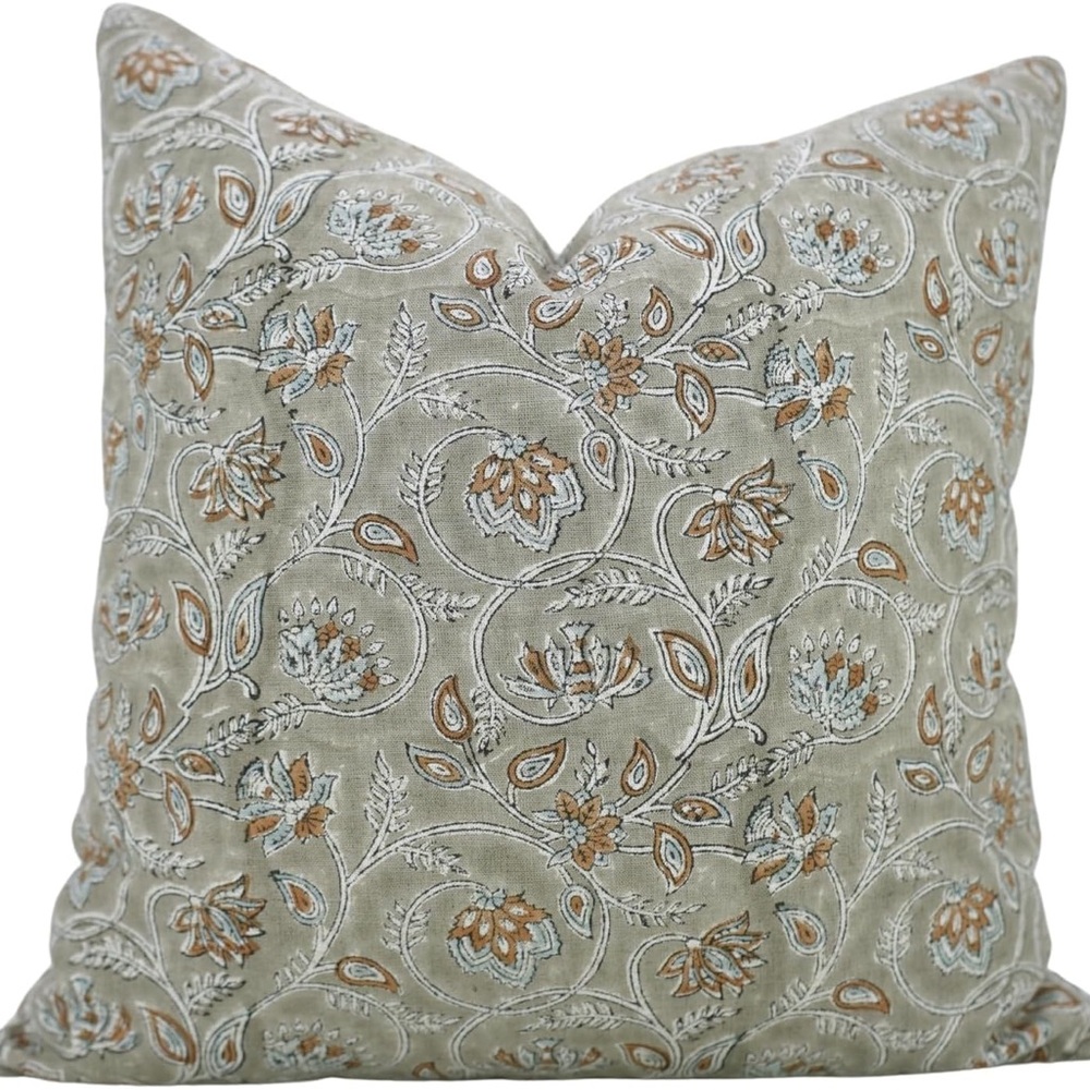 Handmade Block Print Decorative 20X20 pillow cover